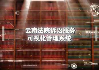 法院可视化系统界面视频